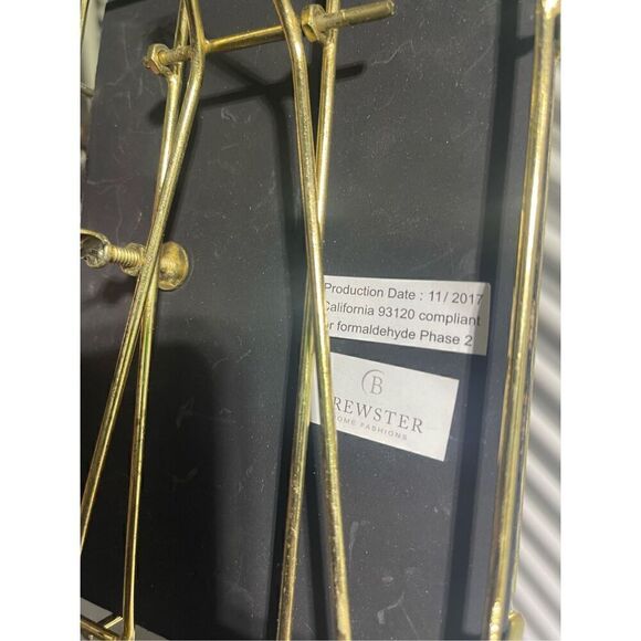 Mcm brewster home gold wire floating glass picture frame home decor minimilist - Picture 8 of 8